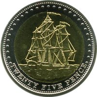 25 Pence reverse