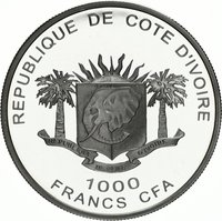 1000 Francs CFA obverse