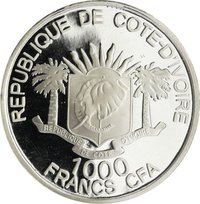 1000 Francs CFA obverse