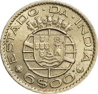 6 Escudos obverse