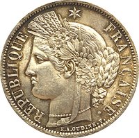 5 Francs obverse