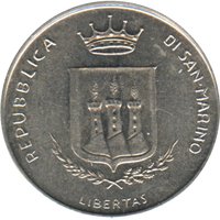 5 Lire obverse