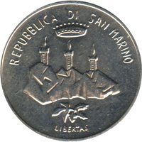 5 Lire obverse
