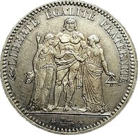 5 Francs reverse