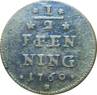 ½ Pfennig reverse