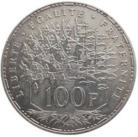 100 Francs reverse