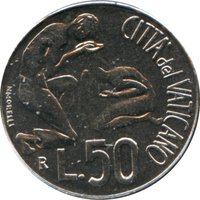 50 Lire reverse