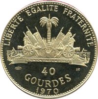 40 Gourdes reverse