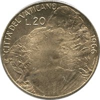 20 Lire reverse