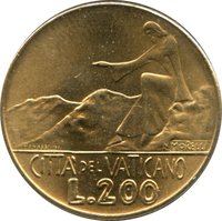 200 Lire reverse