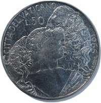 50 Lire reverse
