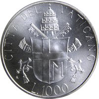 1000 Lire reverse