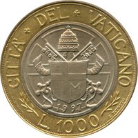 1000 Lire reverse