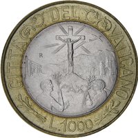 1000 Lire reverse