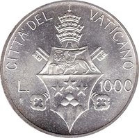 1000 Lire reverse
