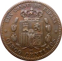5 Centimos reverse