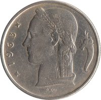 5 Francs obverse