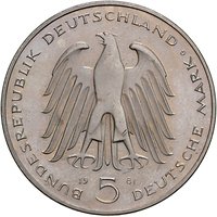 5 Deutsche Mark obverse