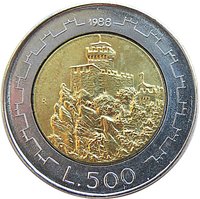 500 Lire reverse