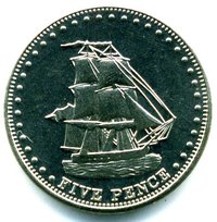 5 Pence reverse