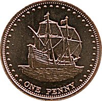 1 Penny reverse