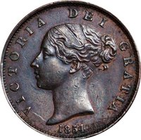 ½ Penny obverse