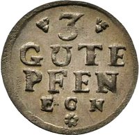 3 Pfennigs reverse