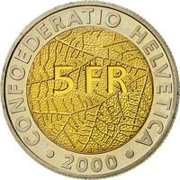 5 Francs obverse
