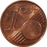 1 Euro Cent reverse