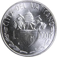 1000 Lire reverse