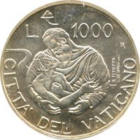 1000 Lire reverse