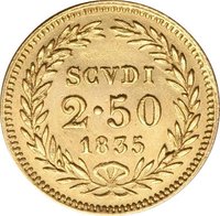 2½ Scudi reverse