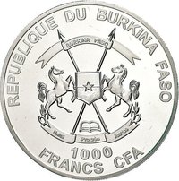 1000 Francs CFA obverse