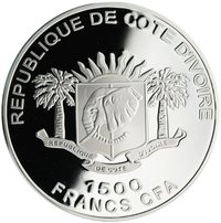 1500 Francs CFA obverse