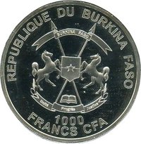 1000 Francs CFA obverse