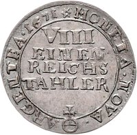 ⅛ Thaler reverse
