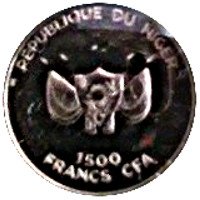 1500 Francs obverse