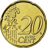 20 Euro Cents reverse