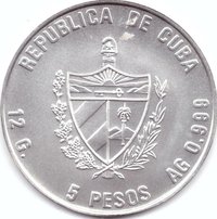 5 Pesos obverse