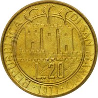 20 Lire obverse