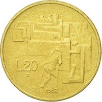 20 Lire reverse