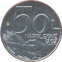 50 Lire reverse