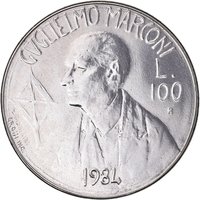 100 Lire reverse
