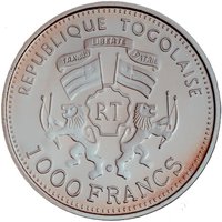 1000 Francs CFA obverse