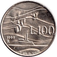 100 Lire reverse