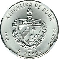 5 Pesos obverse
