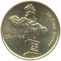 5 Cèntims reverse