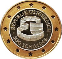 500 Schilling obverse