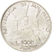 1000 Lire obverse
