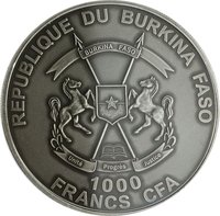 1000 Francs CFA obverse